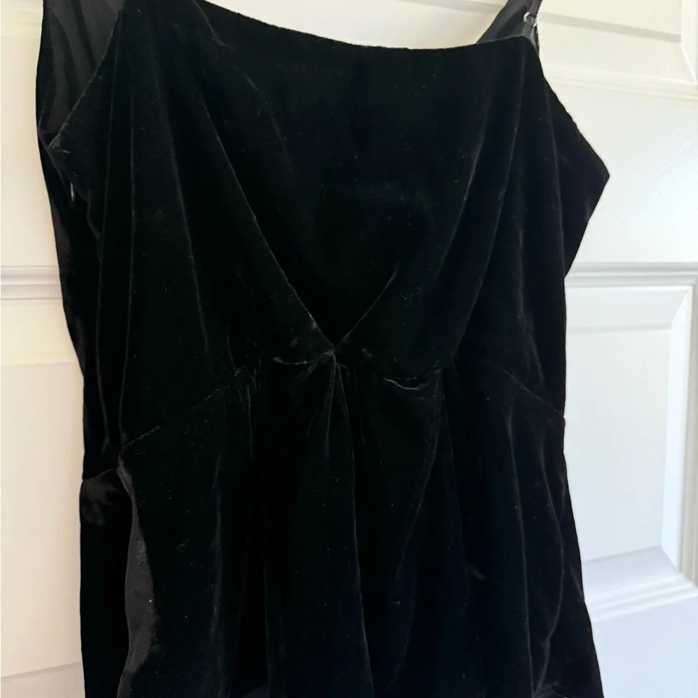 NWT J. Crew Black Velvet Tank - Picture 9 of 10